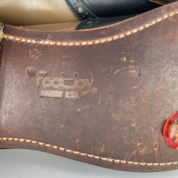 Vintage Footjoy Classics Women 8.5 B Leather Wingtip Golf Shoes Made USA - Picture 16 of 16